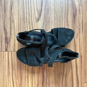 Eileen Fisher Black Suede Sporty Sandal